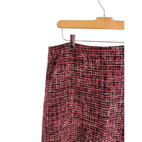 Talbots Pink & Brown Tweed Pencil Skirt 14 - Picture 2 of 6